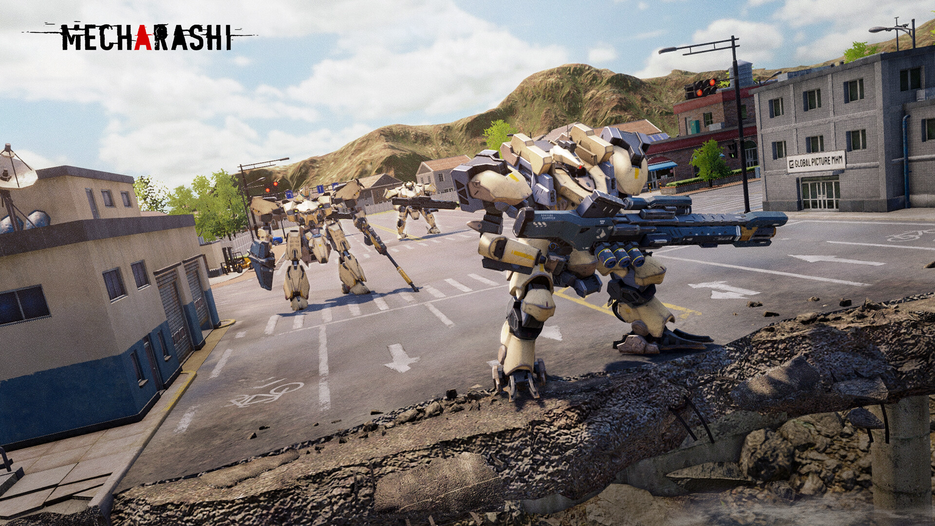An image from mecha strategy RPG Mecharashi
